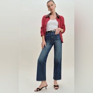 Alyssa Patch Pocket Highrise Wide Leg Jean